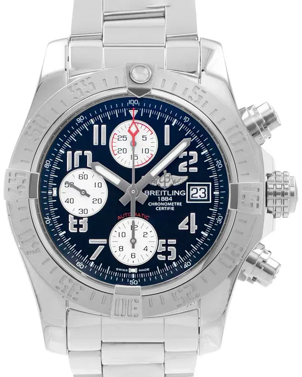 2019 Breitling Avenger II 43MM Blue Dial Steel Bracelet (A13381)