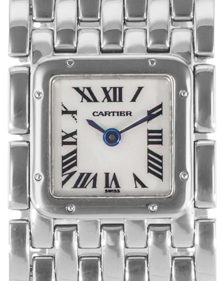 Cartier Panthère Cougar Ruban 21MM Quartz Mother of Pearl Dial Steel Bracelet (W61001T9)