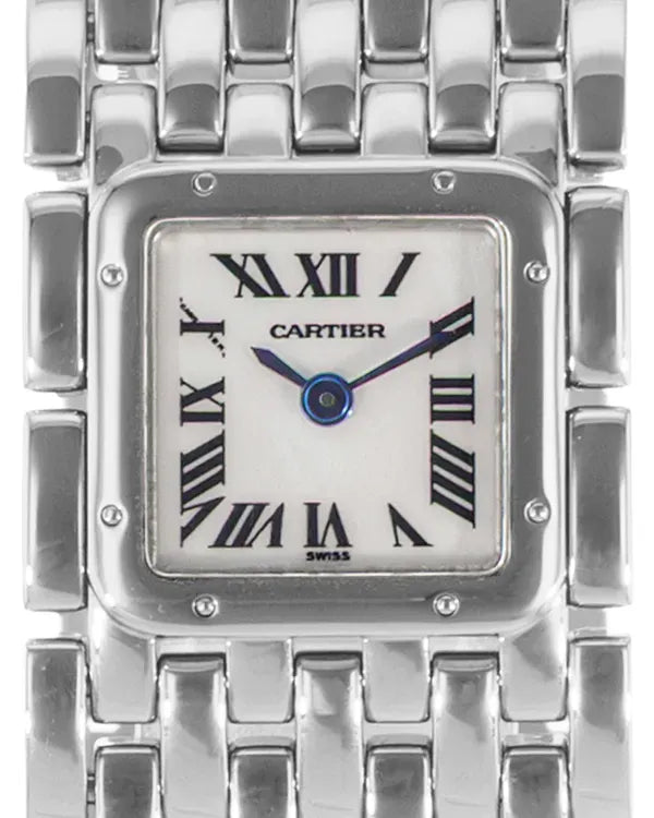 Cartier Panthère Cougar Ruban 21MM Quartz Silver Dial Steel Bracelet (W61001T9)