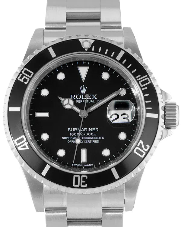 2009 Rolex Submariner Date 40MM Black Dial Oyster Bracelet (16610)