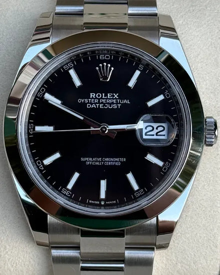 2025 Rolex Datejust 41MM Black Dial Oyster Bracelet (126300)