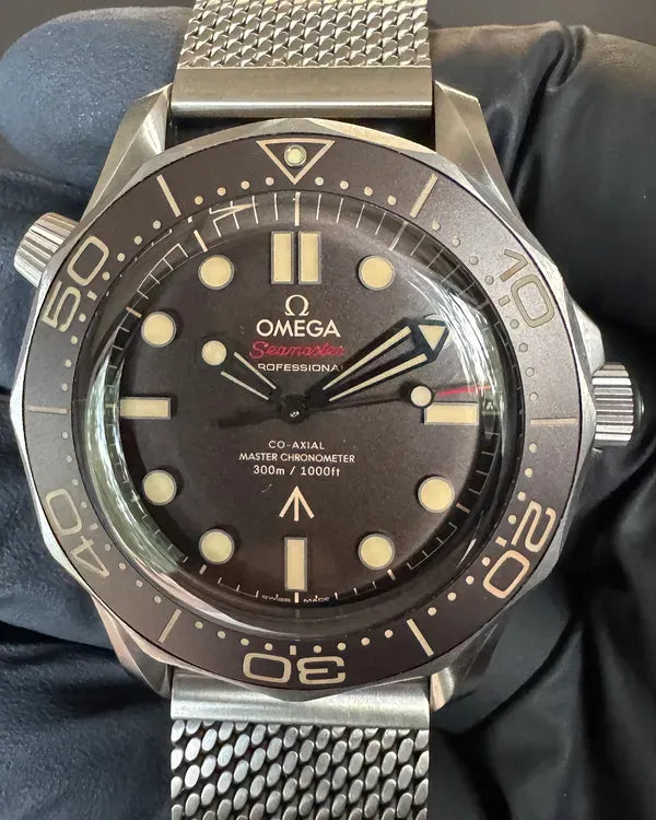 Omega Seamaster Diver 300M "No Time To Die" 007 Edition 42MM Brown Dial Titanium Bracelet (210.90.42.20.01.001)