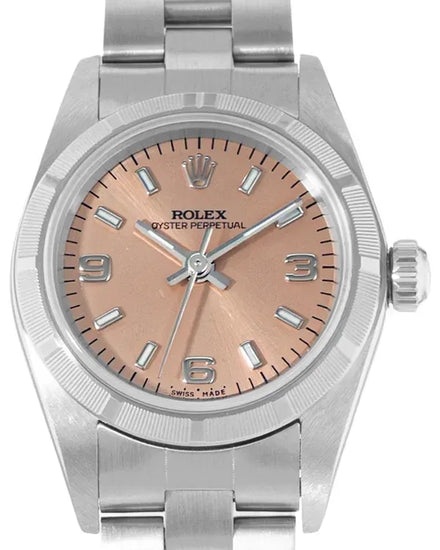 2000 Rolex Oyster Perpetual 24MM Pink Dial Oyster Bracelet (76030)