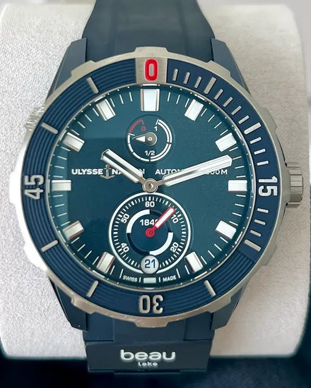 2024 Ulysse Nardin Diver "Beau Lake" L.E. 44MM Blue Dial Rubber Strap (1183-170LE-3A-BEAU/3A)