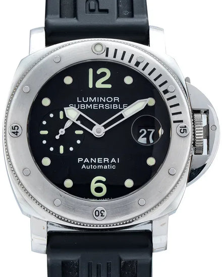 Panerai Luminor Submersible 44MM Black Dial Rubber Strap (PAM00024)