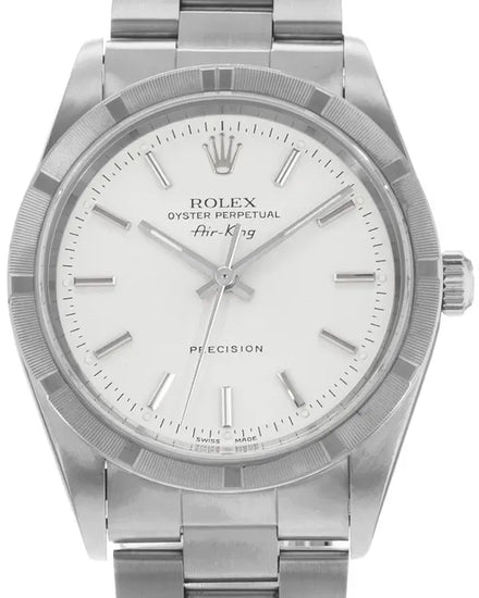 Rolex Air-King 34MM White Dial Oyster Bracelet (14010)