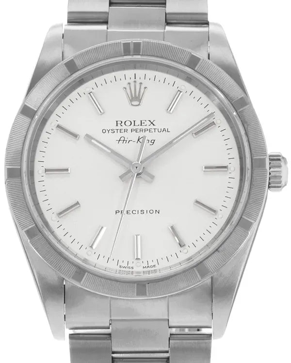 Rolex Air-King 34MM White Dial Oyster Bracelet (14010)