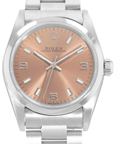 Rolex Oyster Perpetual 31MM Salmon Dial Oyster Bracelet (77080)