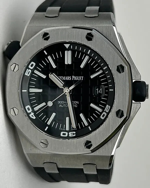 2016 Audemars Piguet Royal Oak Offshore Diver 42MM Black Dial Rubber Strap (15710ST.OO.A002CA.01)