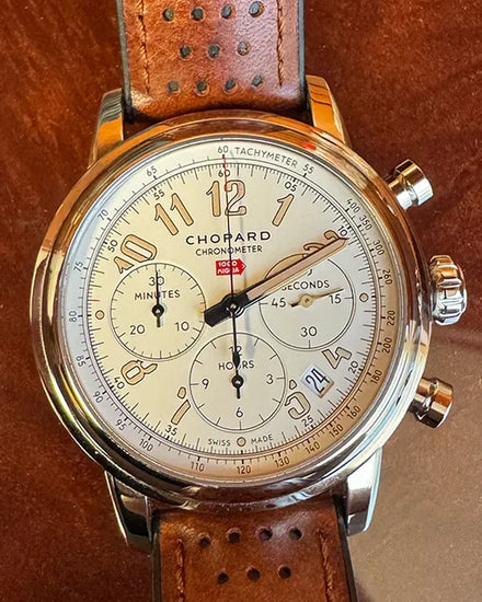 2023 Chopard Mille Miglia L.E. 42MM White Dial Leather Strap (168589-3033)