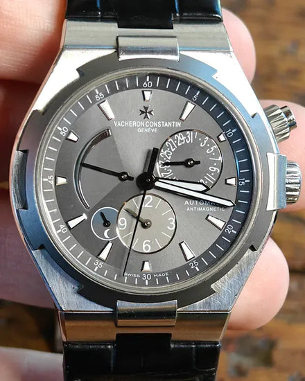 2016 Vacheron Constantin Overseas Dual Time 42MM Grey Dial Leather Strap (47450/000W-9511)