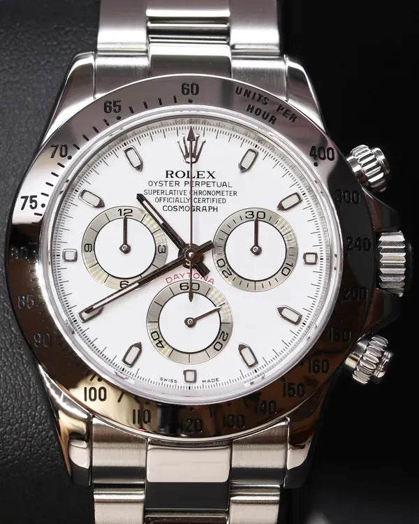 Rolex Cosmograph Daytona 40MM White Dial Oyster Bracelet (116520)