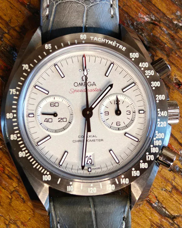 Omega Speedmaster Dark Side of the Moon "Grey Side" 44.25MM Grey Dial Leather Strap (311.93.44.51.99.001)