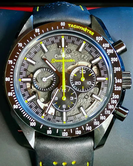 2025 Omega Speedmaster Dark Side of the Moon "Apollo 8" 44.25MM Black Dial Leather Strap (311.92.44.30.01.001)