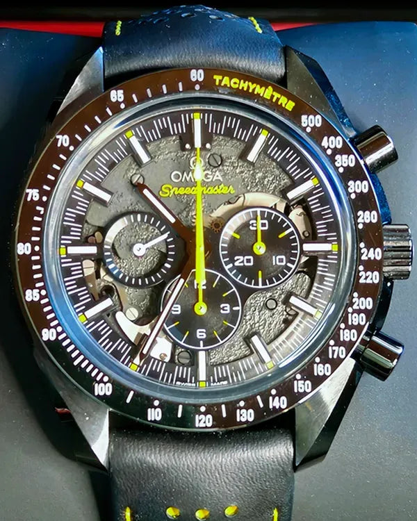 2025 Omega Speedmaster Dark Side of the Moon "Apollo 8" 44.25MM Black Dial Leather Strap (311.92.44.30.01.001)