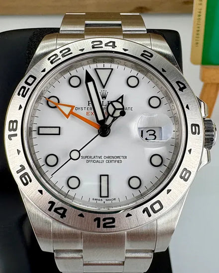 2015 Rolex Explorer II "Polar" 42MM White Dial Oyster Bracelet (216570)