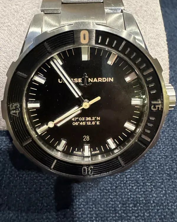2023 Ulysse Nardin Diver 42MM Black Dial Steel Bracelet (8163-175/93)