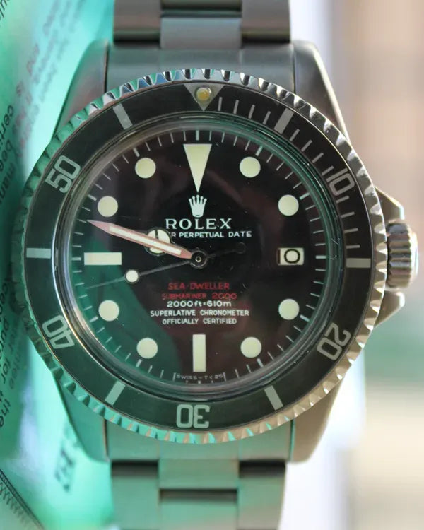 1969 Rolex Sea-Dweller 40MM Black Dial Oyster Bracelet (1665)