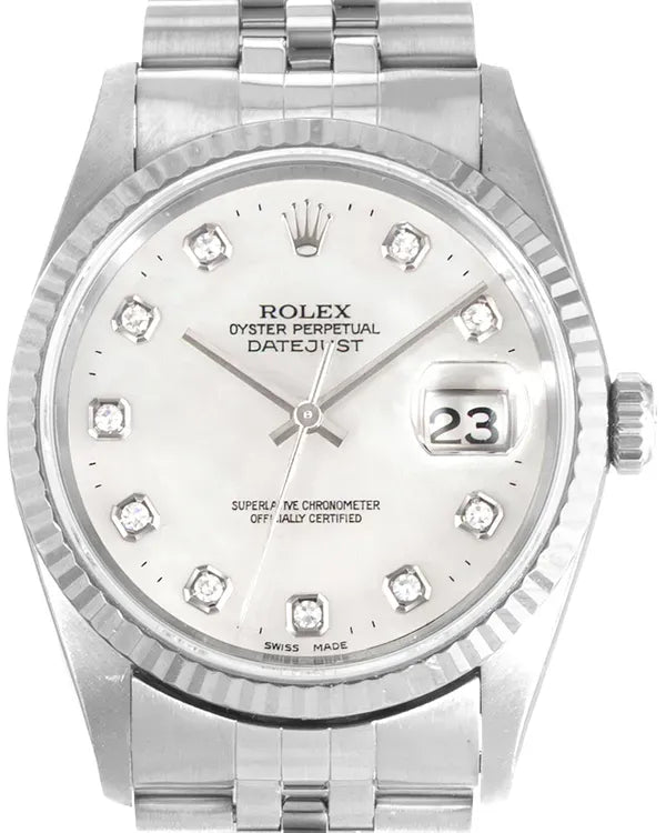 Rolex Datejust 36MM Mother of Pearl Dial Jubilee Bracelet (16234)