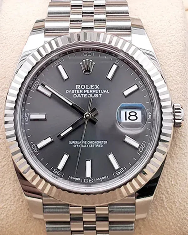 2022 Rolex Datejust 41MM Rhodium Dial Jubilee Bracelet (126334)