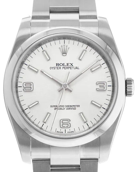 2012 Rolex Oyster Perpetual 36MM Silver Dial Oyster Bracelet (116000)