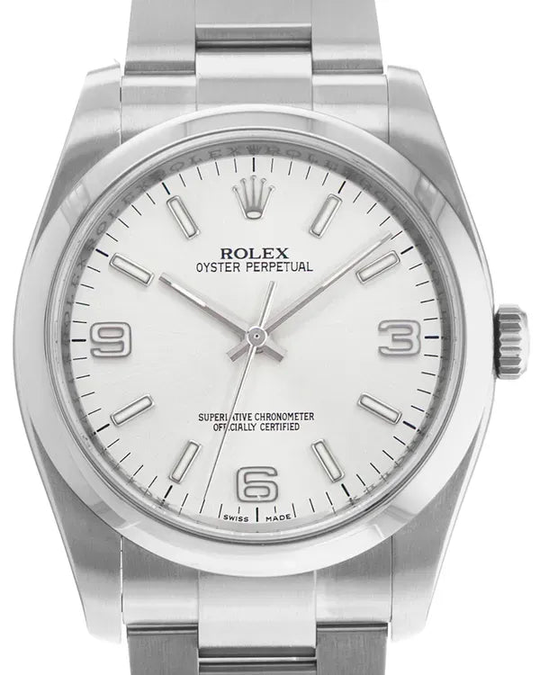2012 Rolex Oyster Perpetual 36MM Silver Dial Oyster Bracelet (116000)