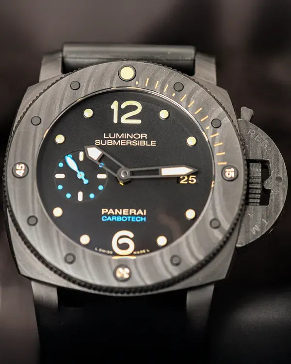 2019 Panerai Submersible 1950 3 Days 47MM Black Dial Rubber Strap (PAM00616)