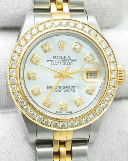 Rolex Lady-Datejust 26MM Mother of Pearl Dial Two-Tone Jubilee Bracelet (79173)