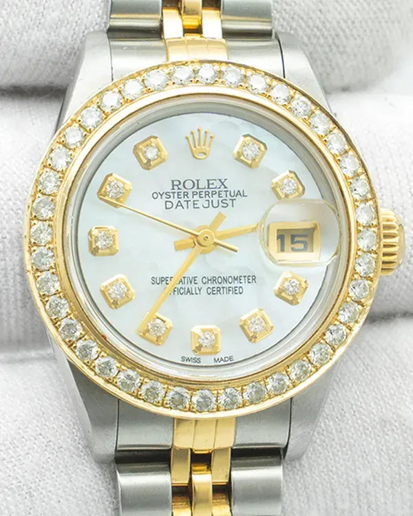 Rolex Lady-Datejust 26MM Mother of Pearl Dial Two-Tone Jubilee Bracelet (79173)
