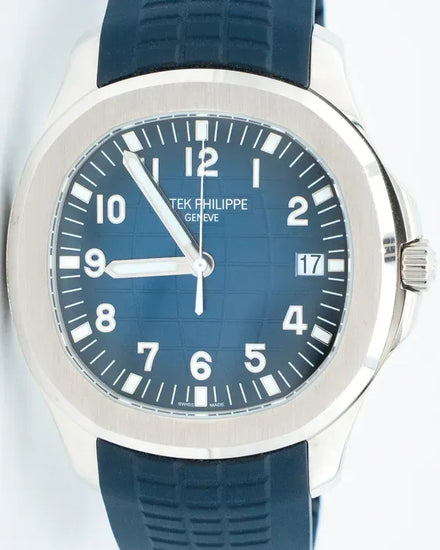 Patek Philippe Aquanaut 42.2MM Blue Dial Rubber Strap (5168G-001)
