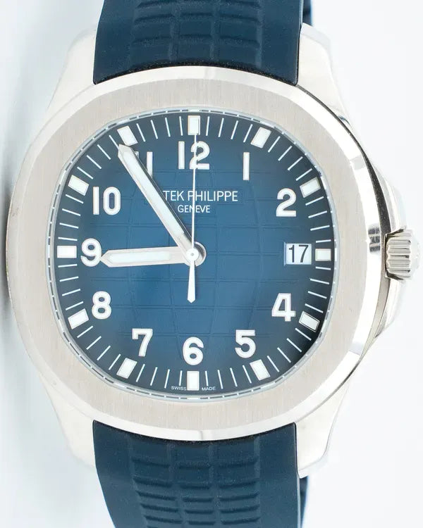 Patek Philippe Aquanaut 42.2MM Blue Dial Rubber Strap (5168G-001)