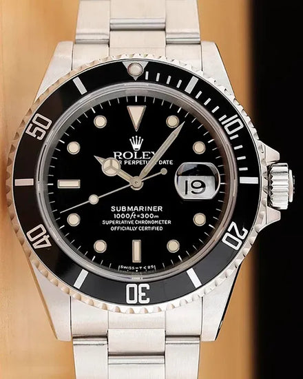 Rolex Submariner Date 40MM Black Dial Oyster Bracelet (16610)