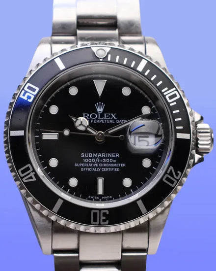 2004 (F Serial) Rolex Submariner Date 40MM Black Dial Oyster Bracelet (16610)