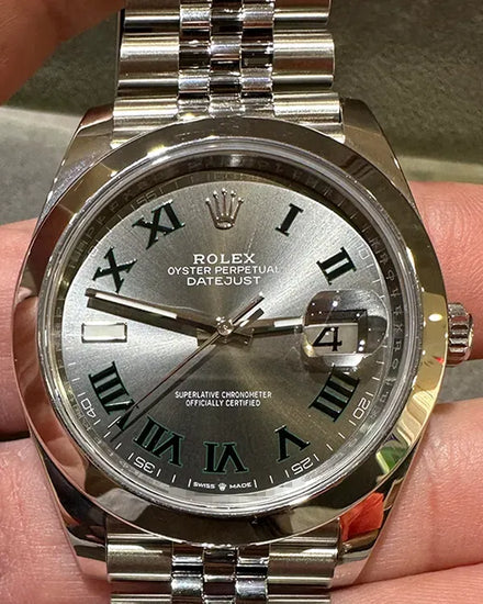 2024 Rolex Datejust "Wimbledon" 41MM Slate Dial Jubilee Bracelet (126300)