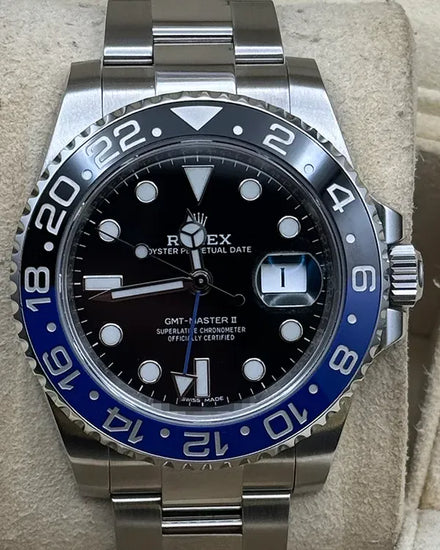 2017 Rolex GMT-Master II "Batman" 40MM Black Dial Oyster Bracelet (116710BLNR)