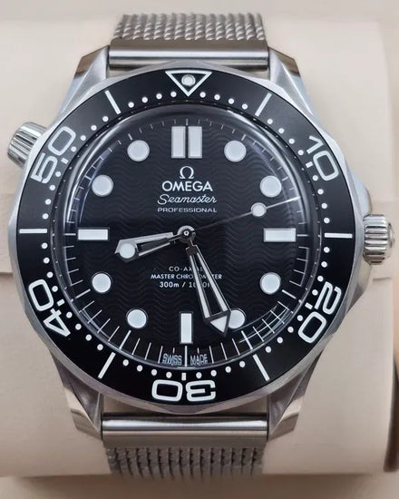 2025 Omega Seamaster Diver 300M 42MM Black Dial Steel Bracelet (210.30.42.20.01.010)