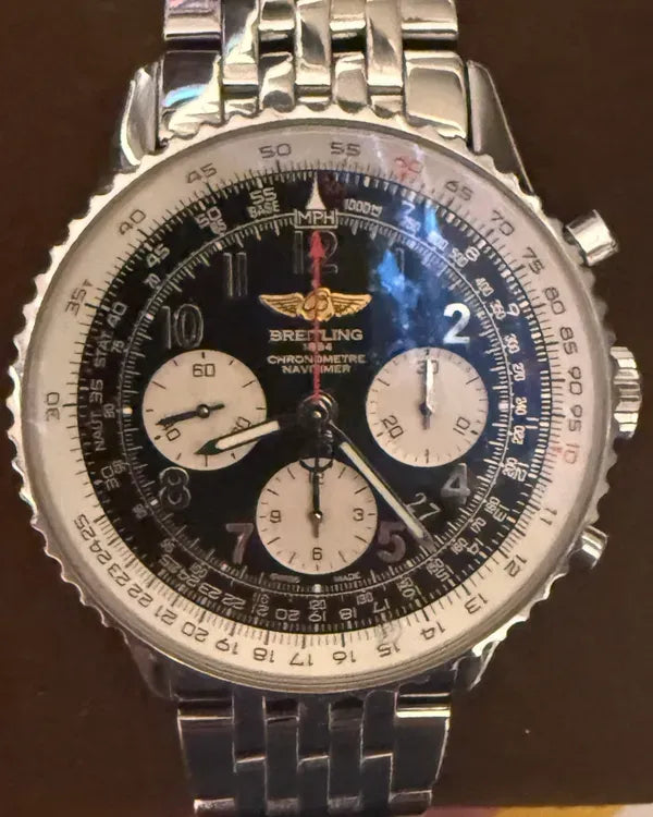Breitling Navitimer 01 43MM Black Dial Steel Bracelet (AB012012/BB02)