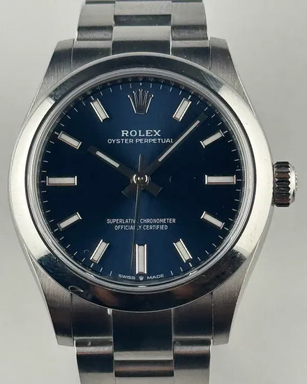 2021 Rolex Oyster Perpetual 31MM Blue Dial Oyster Bracelet (277200)