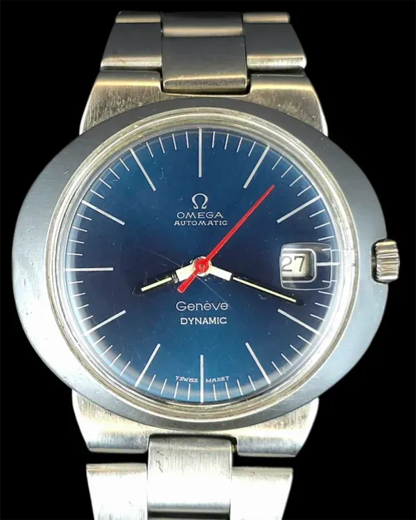 No Reserve - Omega Dynamic Genève 41MM Blue Dial Steel Bracelet (166.039)
