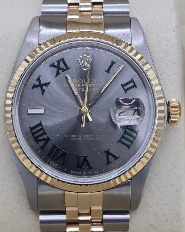 Rolex Datejust 36MM Slate Dial Two-Tone Jubilee Bracelet (16013)