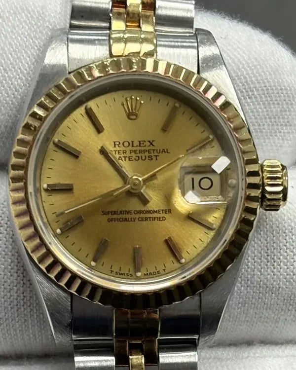 1989 Rolex Lady-Datejust 26MM Champagne Dial Two-Tone Jubilee Bracelet (69173)