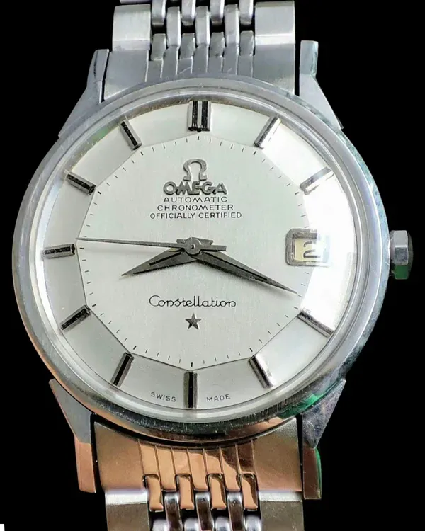 No Reserve - Omega Constellation 34MM Silver "Pie Pan" Dial Steel Bracelet (168.005)