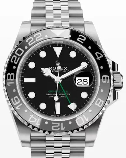 2024 Rolex GMT-Master II "Bruce Wayne" 40MM Black Dial Jubilee Bracelet (126710GRNR)