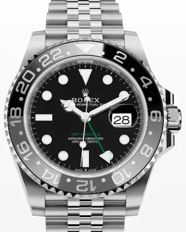 2024 Rolex GMT-Master II "Bruce Wayne" 40MM Black Dial Jubilee Bracelet (126710GRNR)