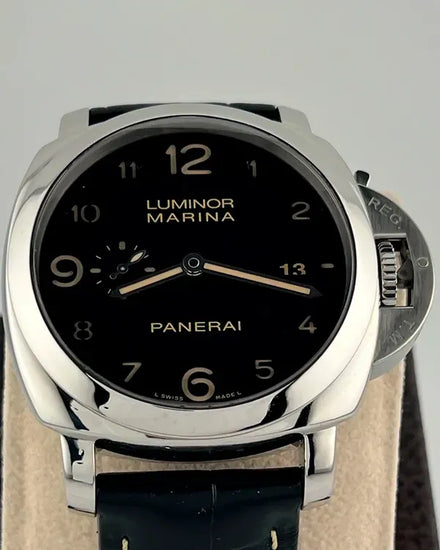 Panerai Luminor Marina 1950 3 Days 44MM Black Dial Leather Strap (PAM00359)