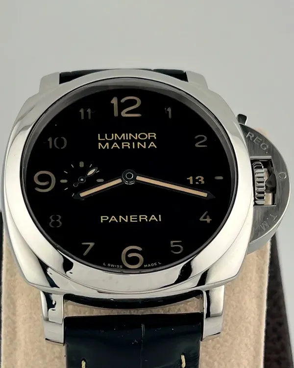 Panerai Luminor Marina 1950 3 Days 44MM Black Dial Leather Strap (PAM00359)