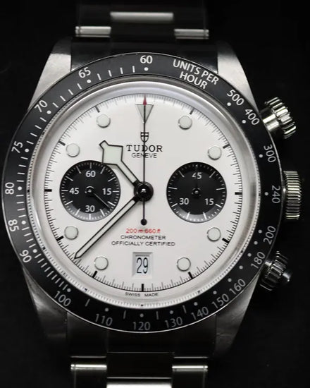2022 Tudor Black Bay Chrono "Panda" 41MM White Dial Steel Bracelet (79360N)