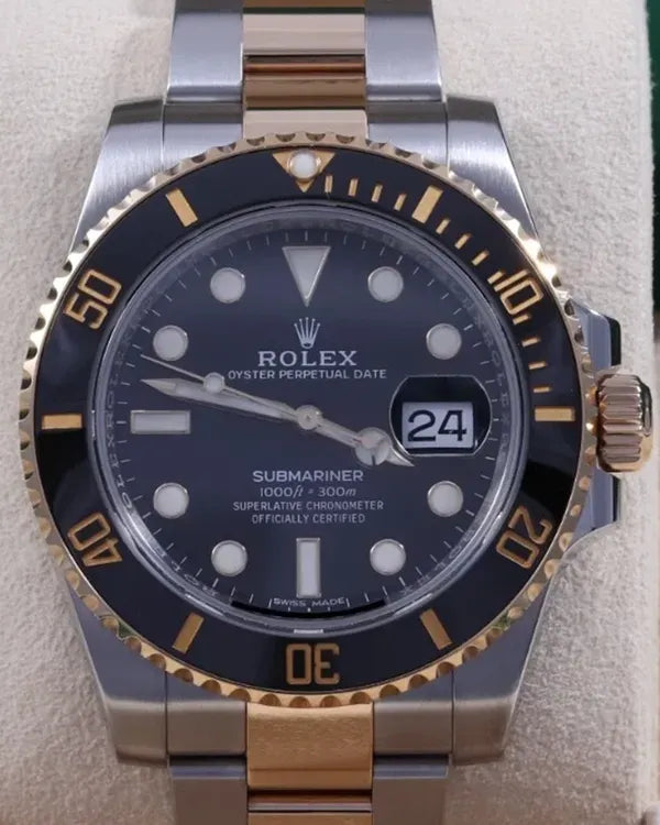 2018 Rolex Submariner Date 40MM Black Dial Two-Tone Oyster Bracelet (116613LN)