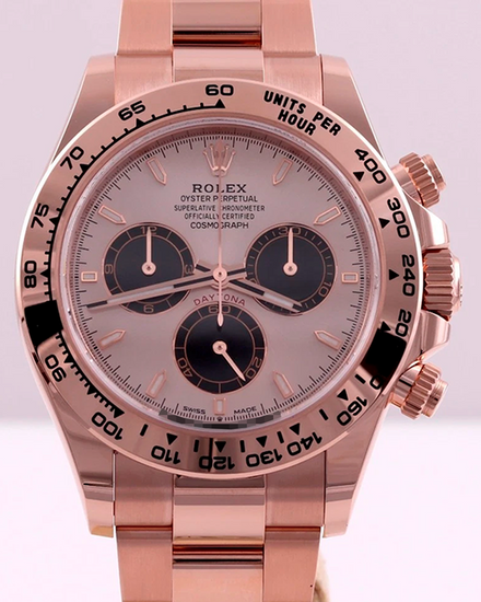2025 Rolex Cosmograph Daytona 40MM Sundust Dial Rose Gold Oyster Bracelet (126505)