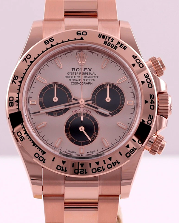 2025 Rolex Cosmograph Daytona 40MM Sundust Dial Rose Gold Oyster Bracelet (126505)